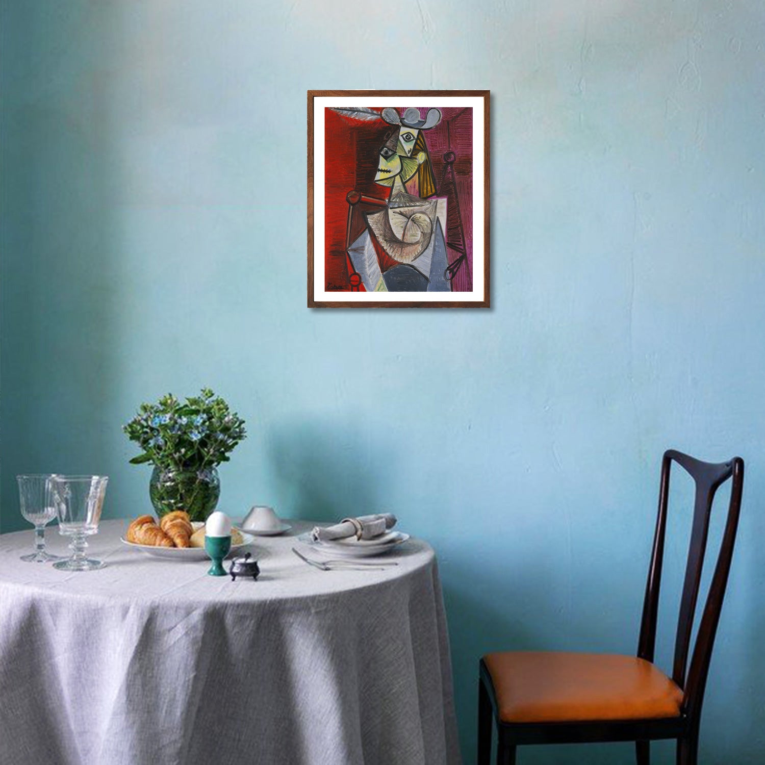 Pablo Picasso Wall Art Woman in an Armchair Poster Framed Art
