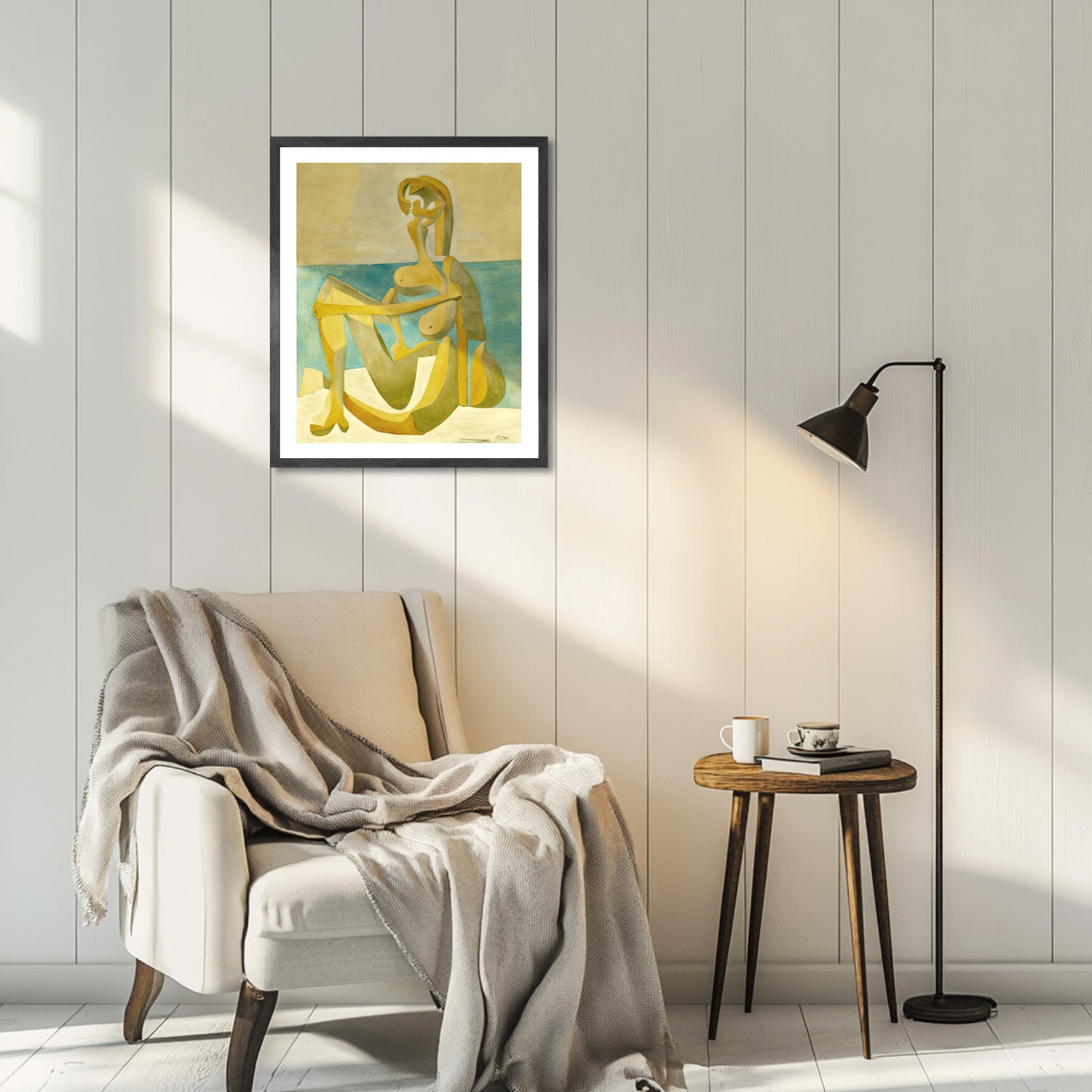 Pablo Picasso Wall Art Seated Bather Poster Framed Art