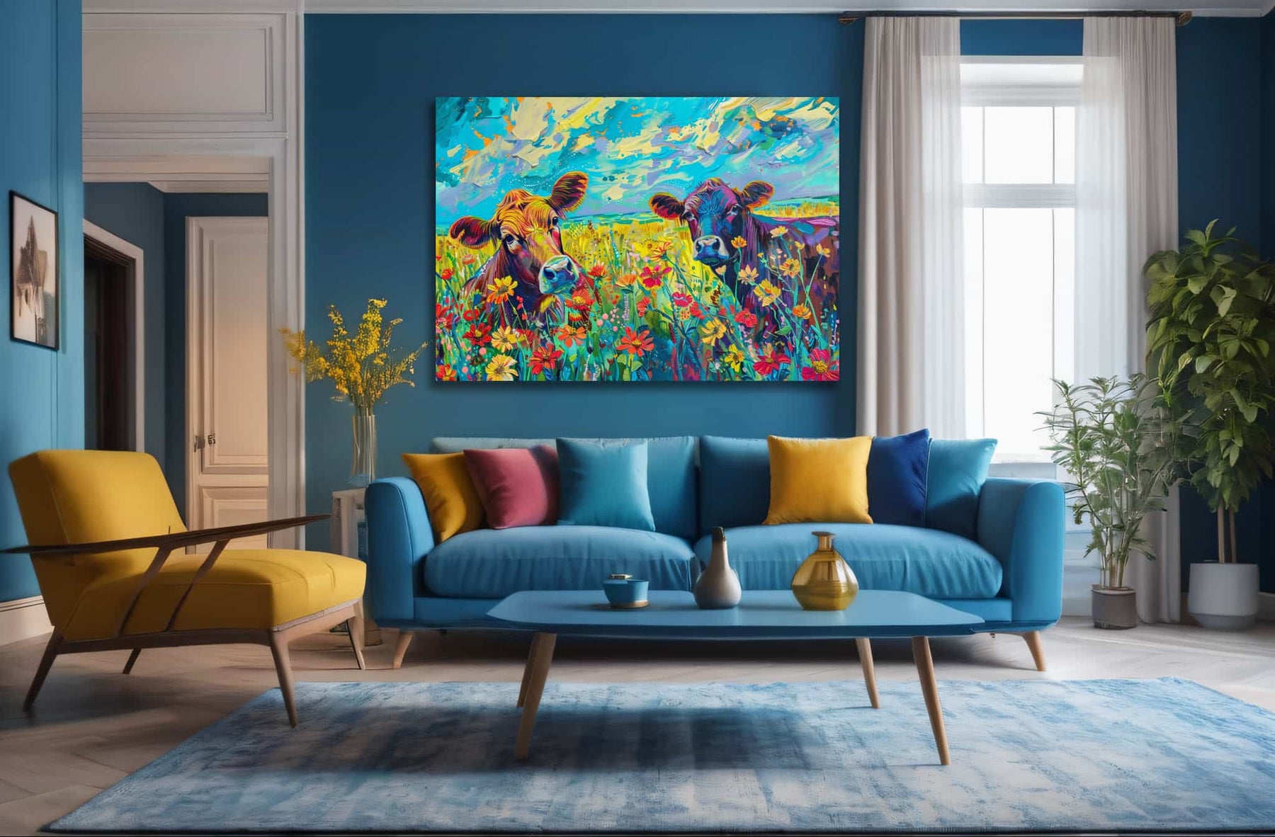 Cow Canvas Art