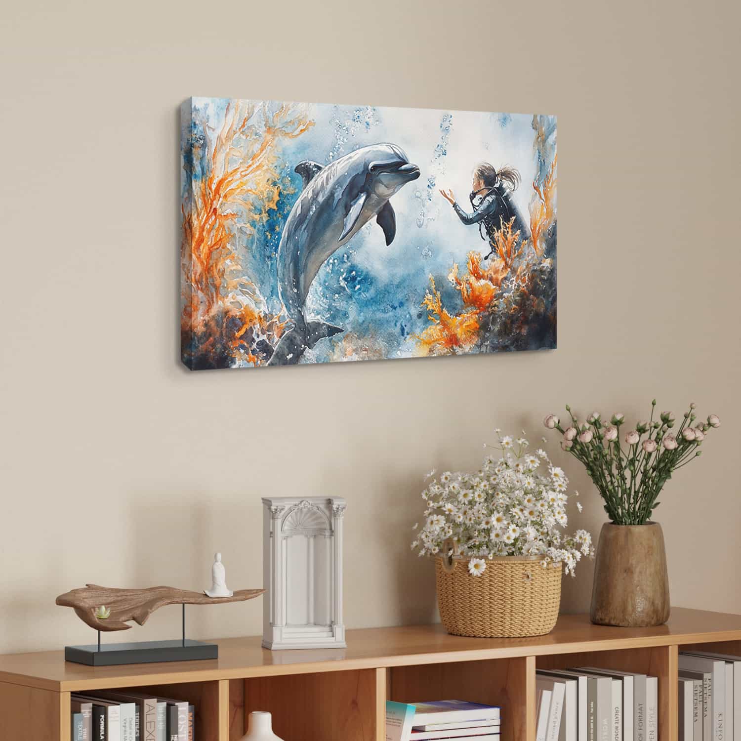 Dolphin Canvas Art