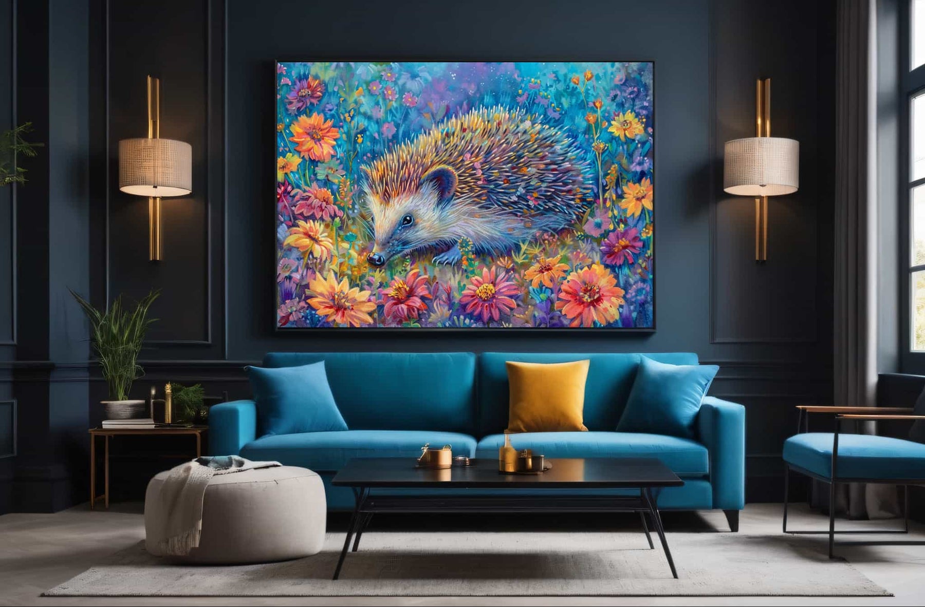 Hedgehog Canvas Art