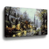 Rainy Day Family Canvas Art