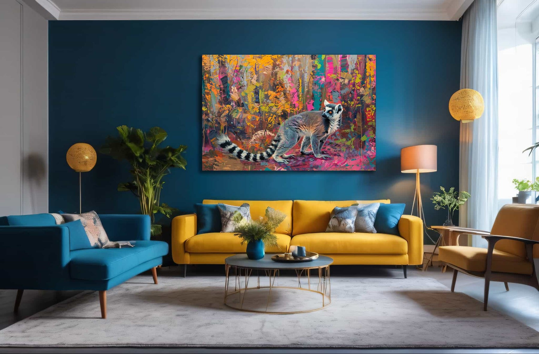 Ring Tailed Lemur Canvas Art