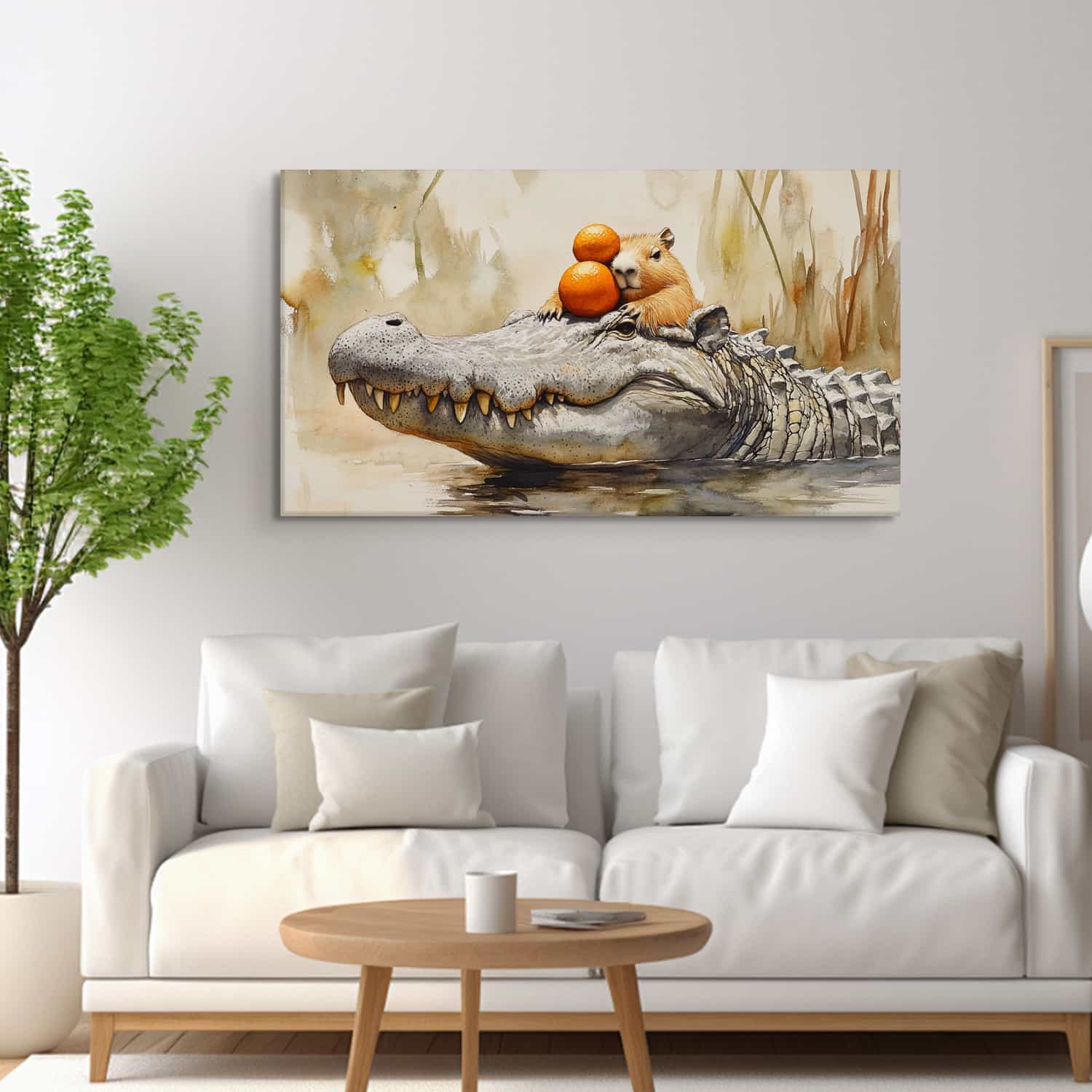 Capybara Canvas Art