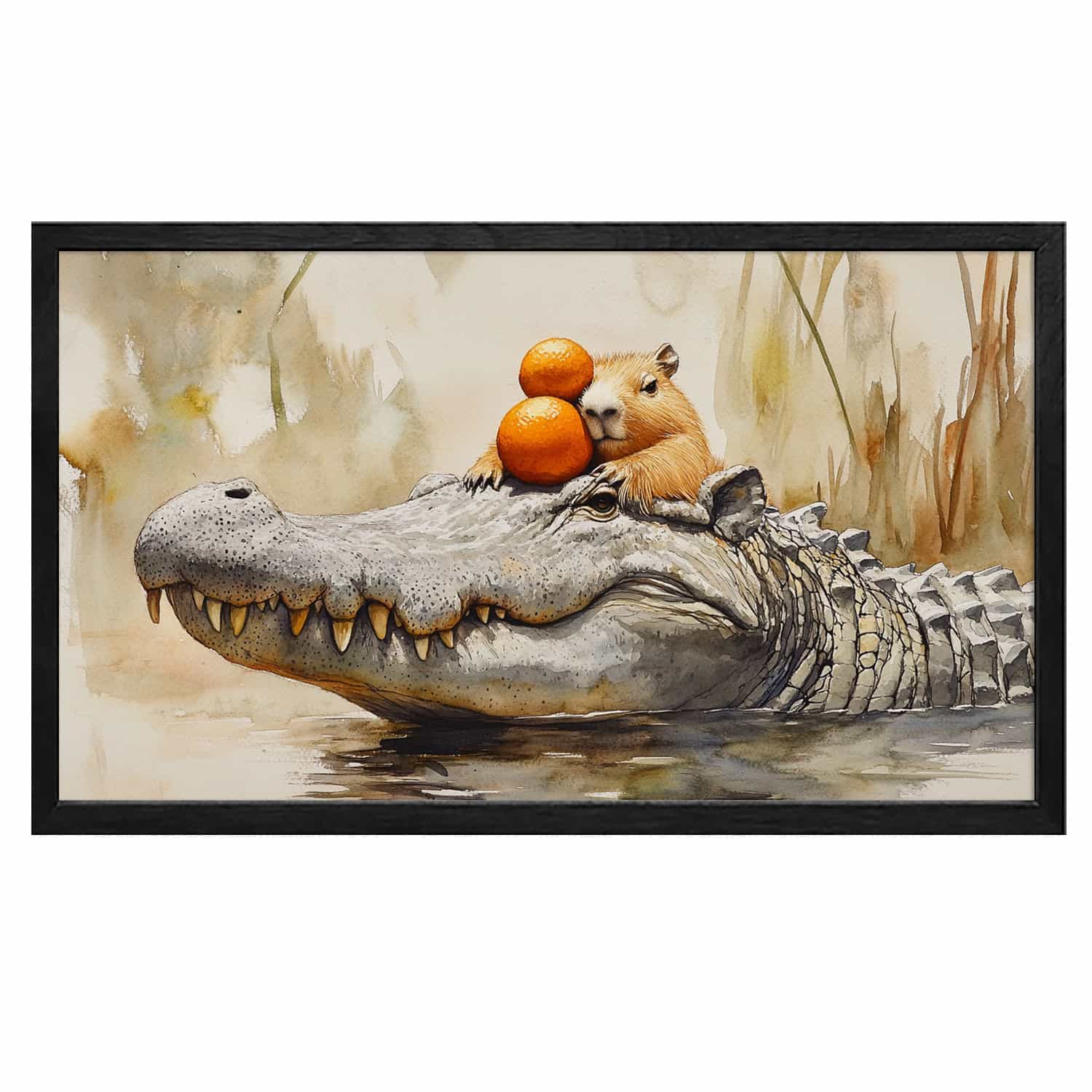 Capybara Canvas Art