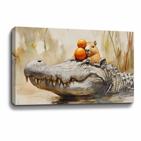 Capybara Canvas Art