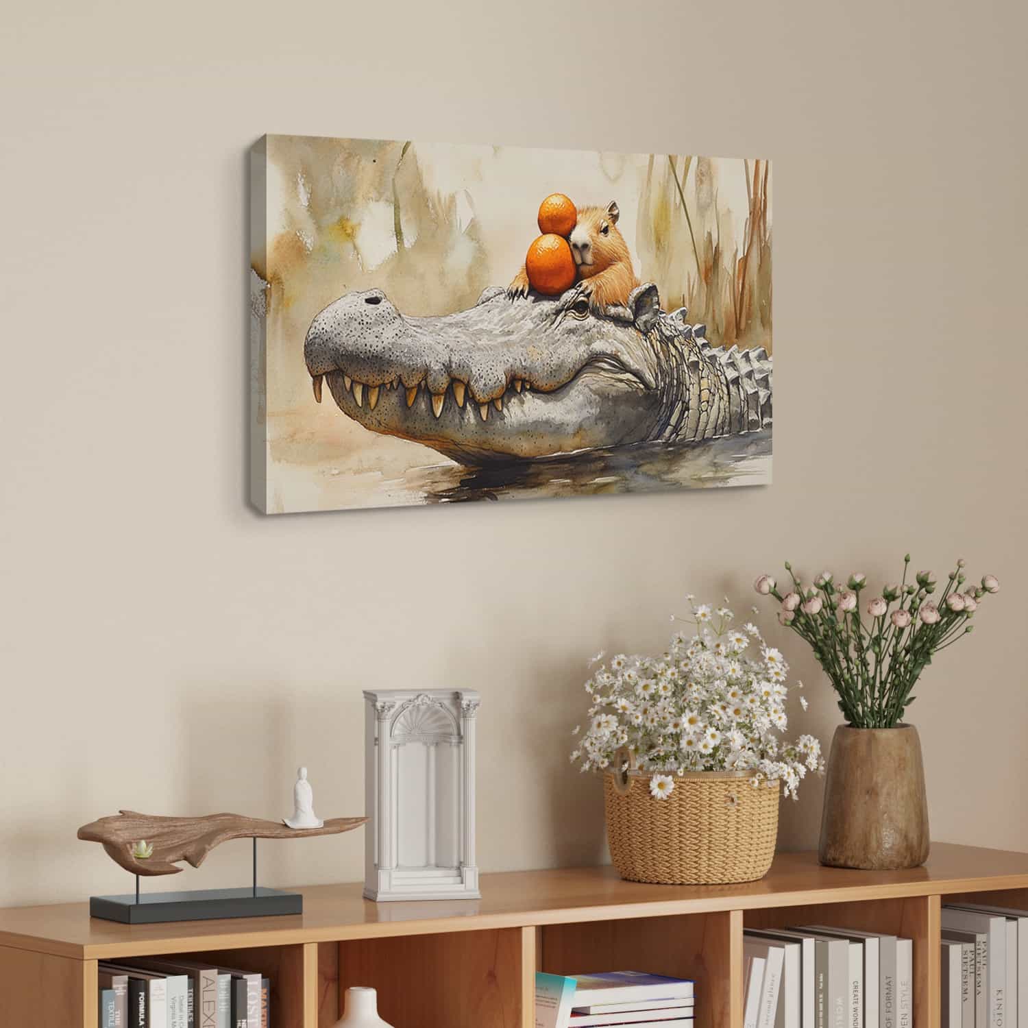 Capybara Canvas Art