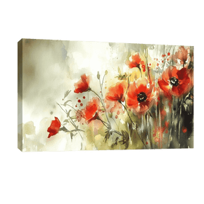 Red Yellow Flower Canvas Art