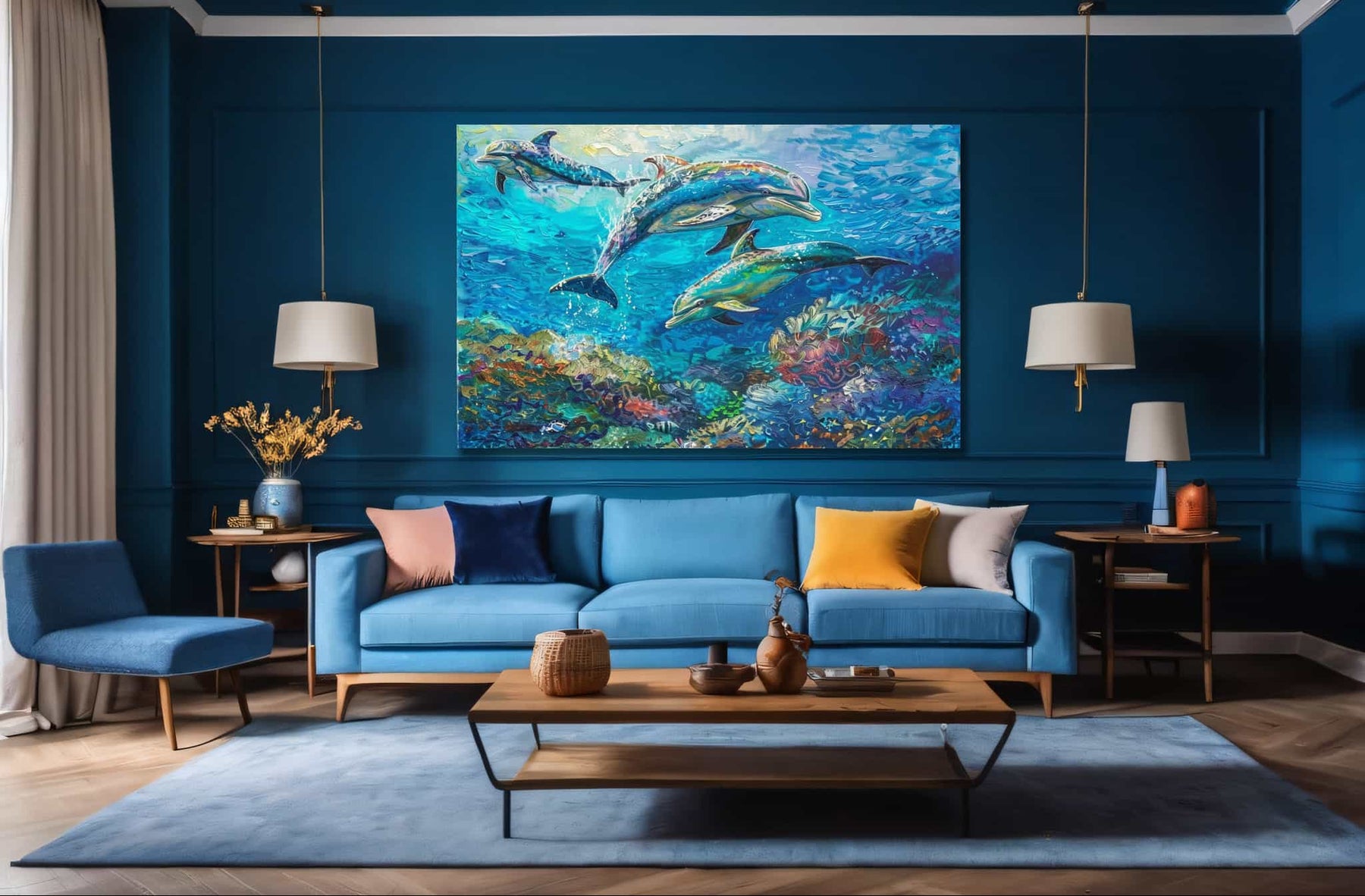 Dolphin Canvas Art