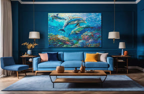 Dolphin Canvas Art