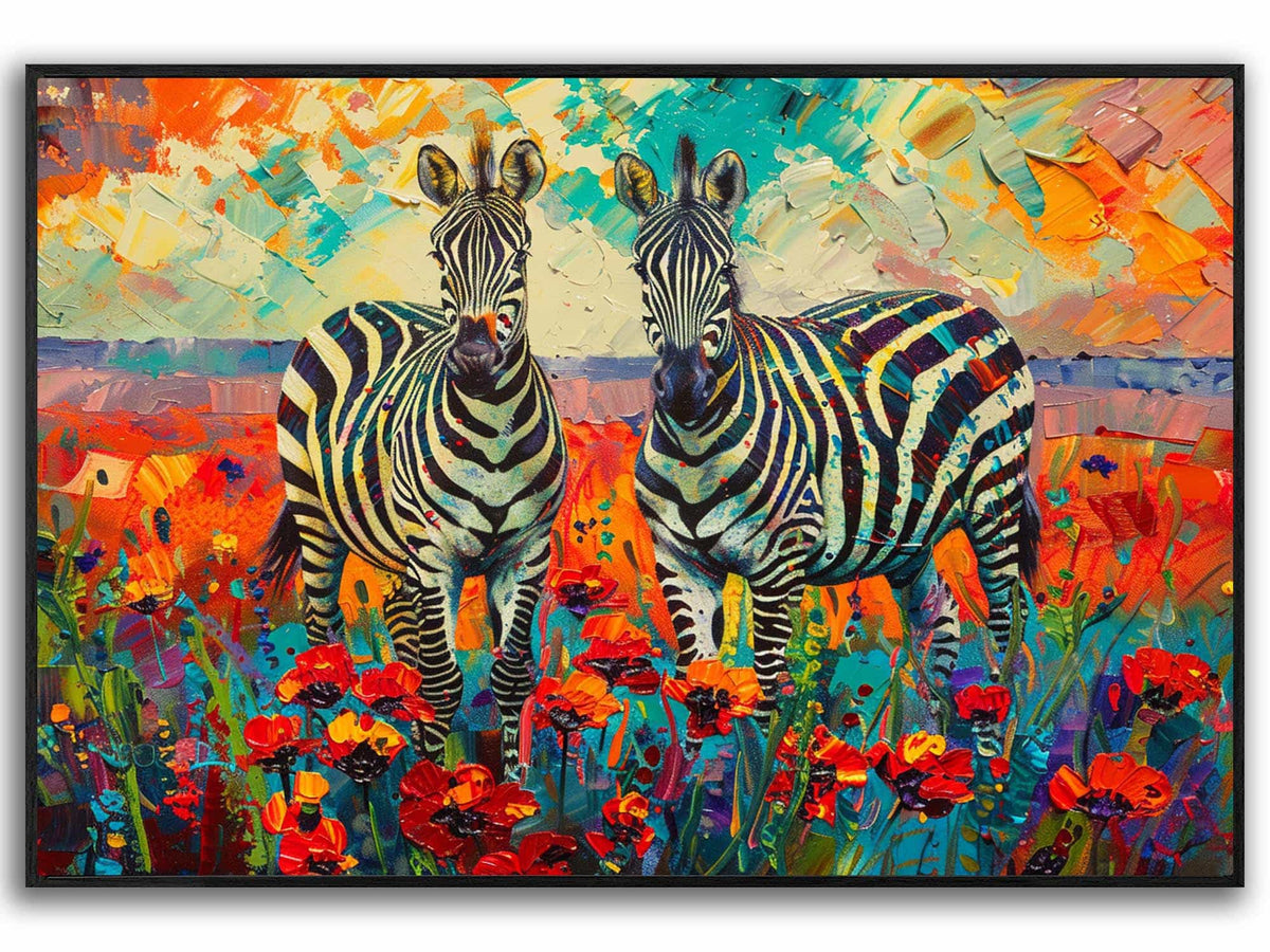 Zebra Canvas Art
