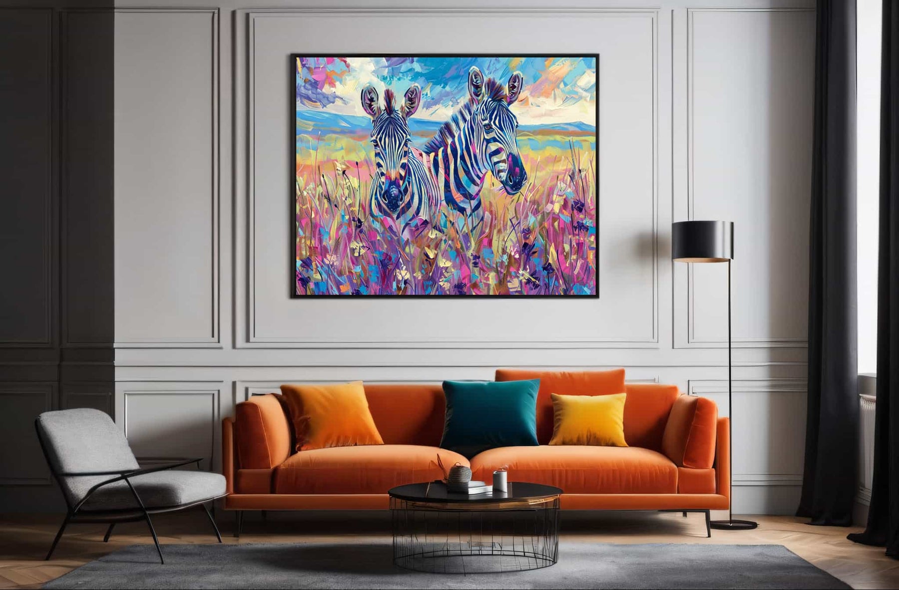 Zebra Canvas Art
