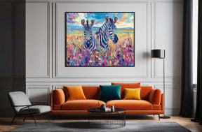 Zebra Canvas Art