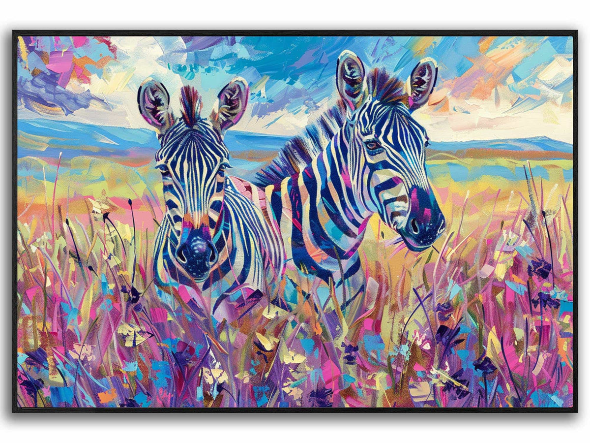 Zebra Canvas Art