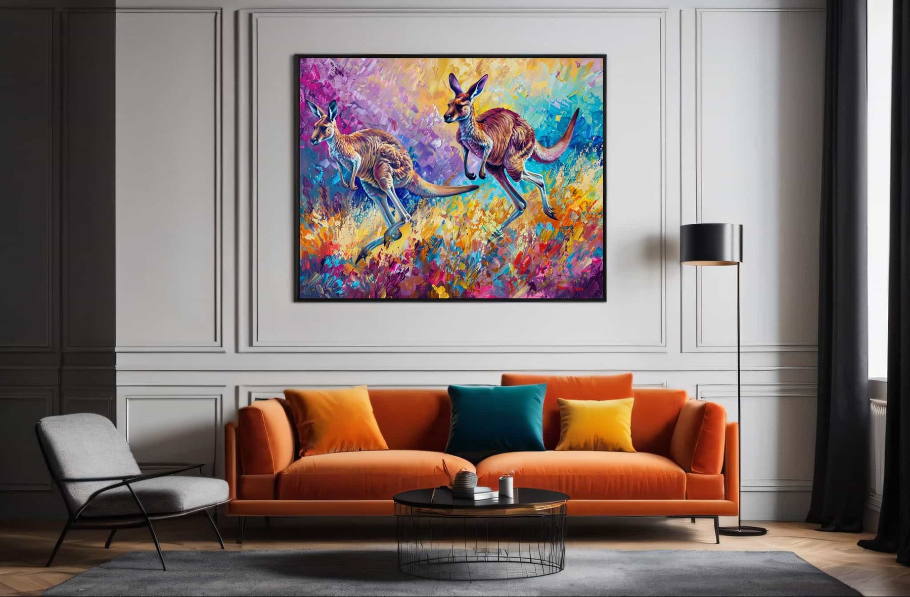 Kangaroo Canvas Art