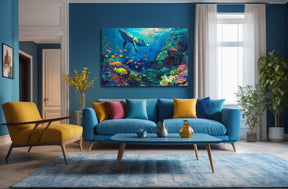 Whale Canvas Art
