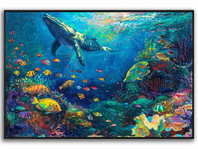 Whale Canvas Art