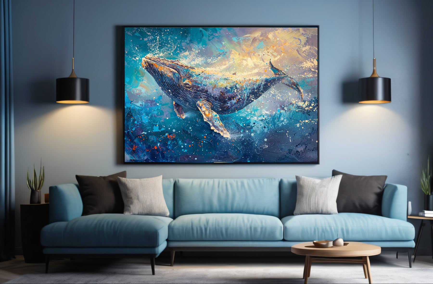 Whale Canvas Art