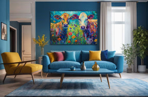 Cow Canvas Art
