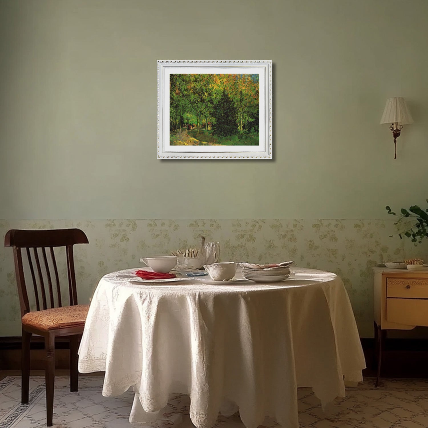 Vincent Van Gogh A Lane In Garden Wall Art Van Gogh Poster