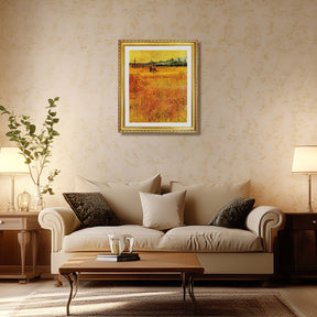 Vincent Van Gogh View From The Wheat Fields Wall Art Van Gogh Poster