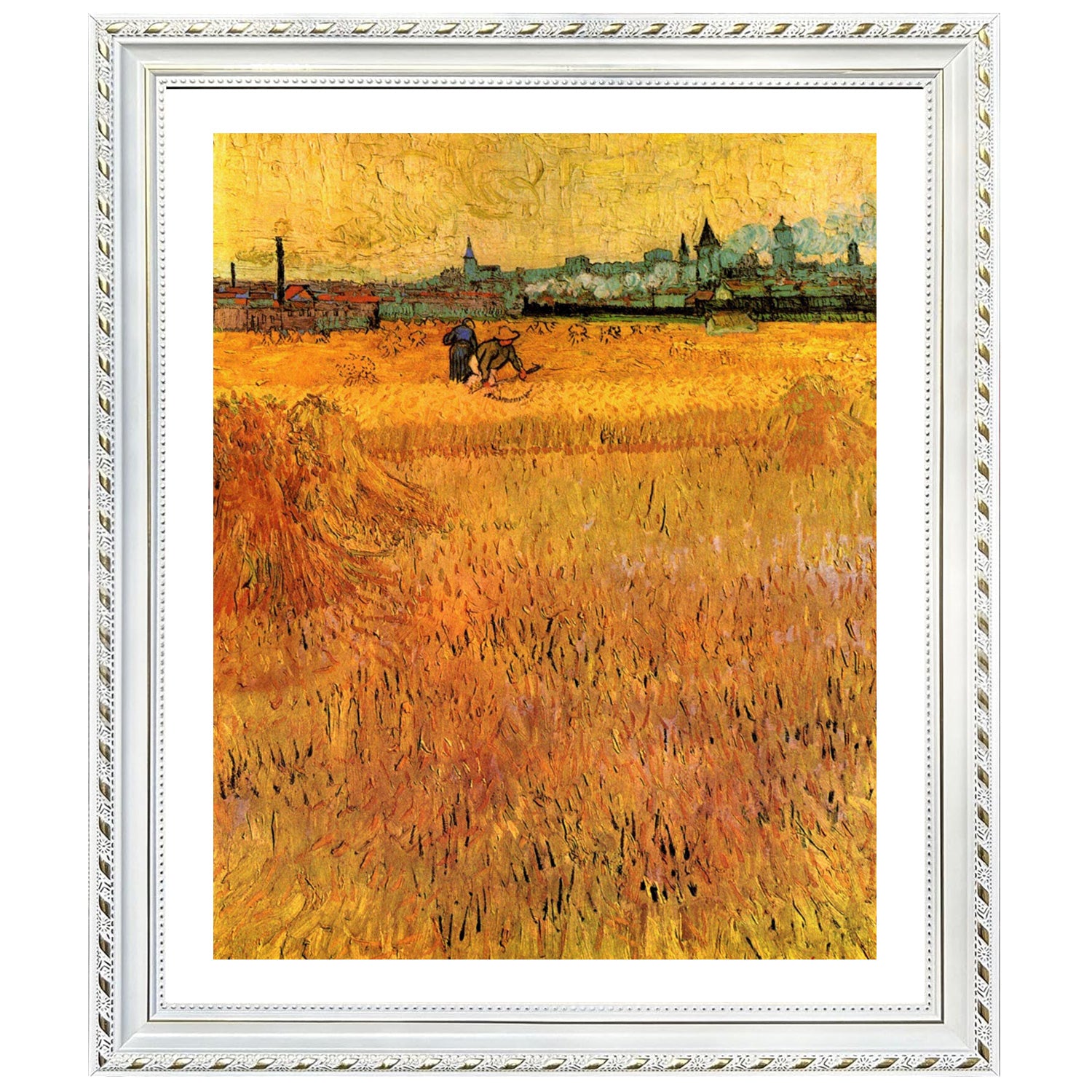 Vincent Van Gogh View From The Wheat Fields Wall Art Van Gogh Poster