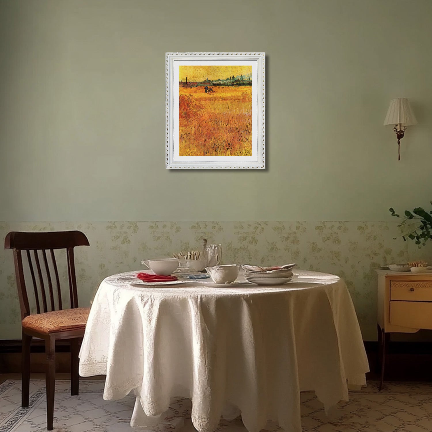 Vincent Van Gogh View From The Wheat Fields Wall Art Van Gogh Poster