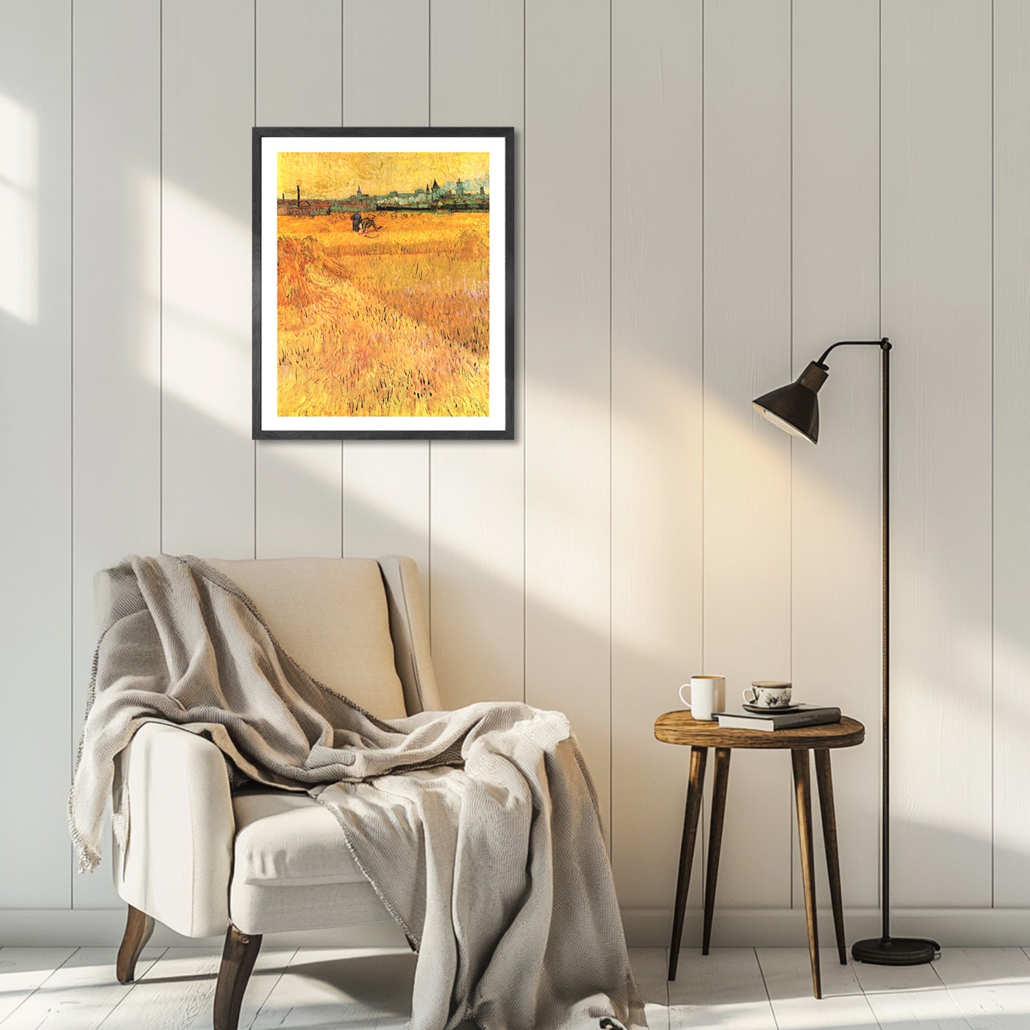 Vincent Van Gogh View From The Wheat Fields Wall Art Van Gogh Poster