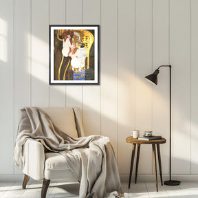 Gustav Klimt Wall Art Beethoven Frieze Lust Gluttony Poster Framed Klimt Art