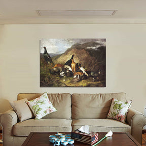 Black Cocks Canvas Art