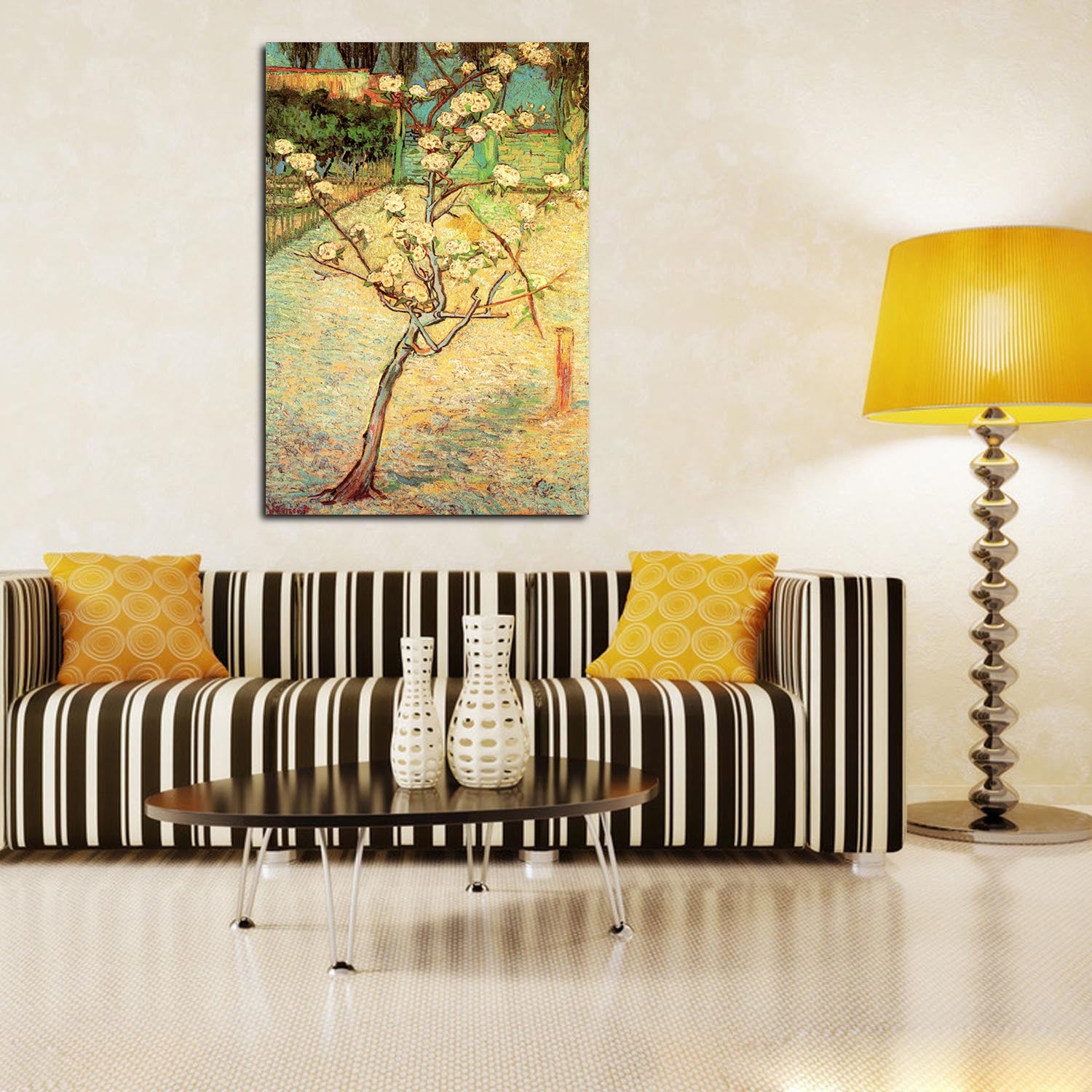 Blossoming Pear Tree Canvas Art