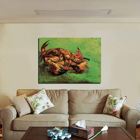 Crab on Its Back Canvas Art