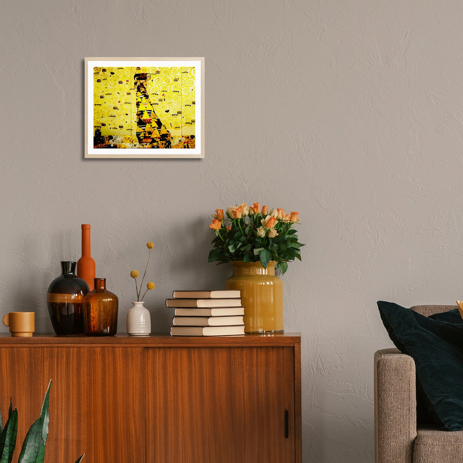 Gustav Klimt Wall Art The Expectation Poster Framed Klimt Art