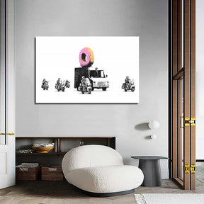 Donut Police Canvas Art