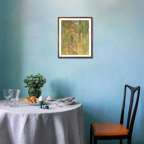 Gustav Klimt Wall Art Farm Garden With Crucifix Poster Framed Klimt Art
