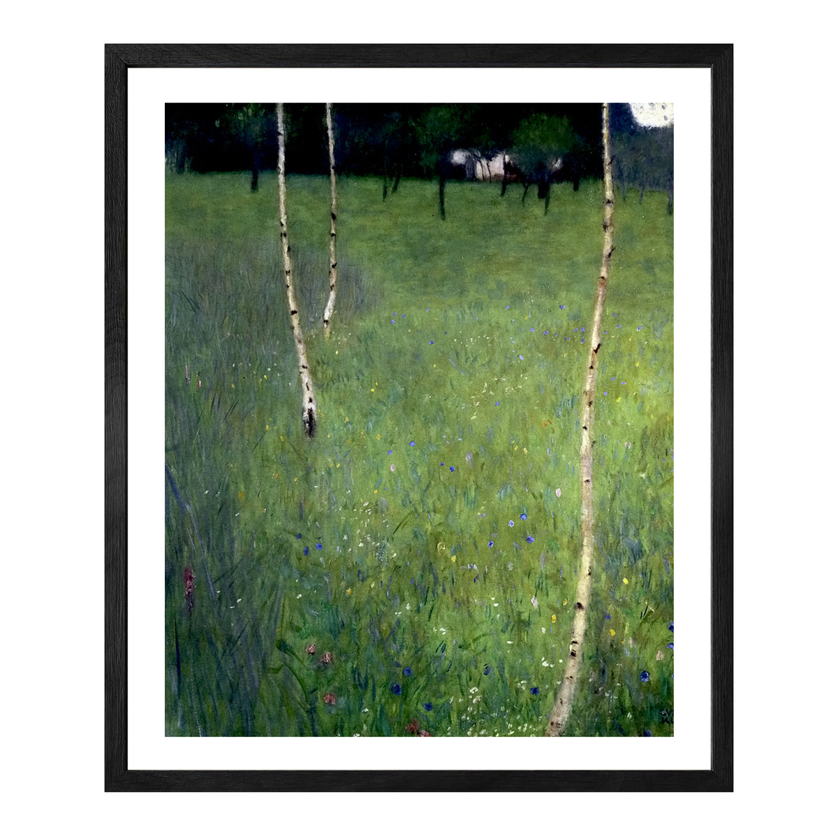 Gustav Klimt Wall Art Farmhouse With Birch Poster Framed Klimt Art