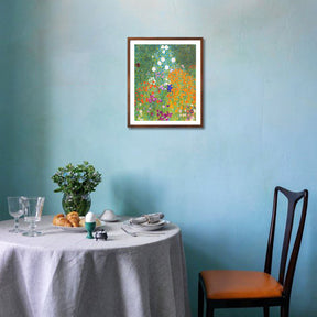 Gustav Klimt Wall Art Flower Garden Poster Framed Klimt Art
