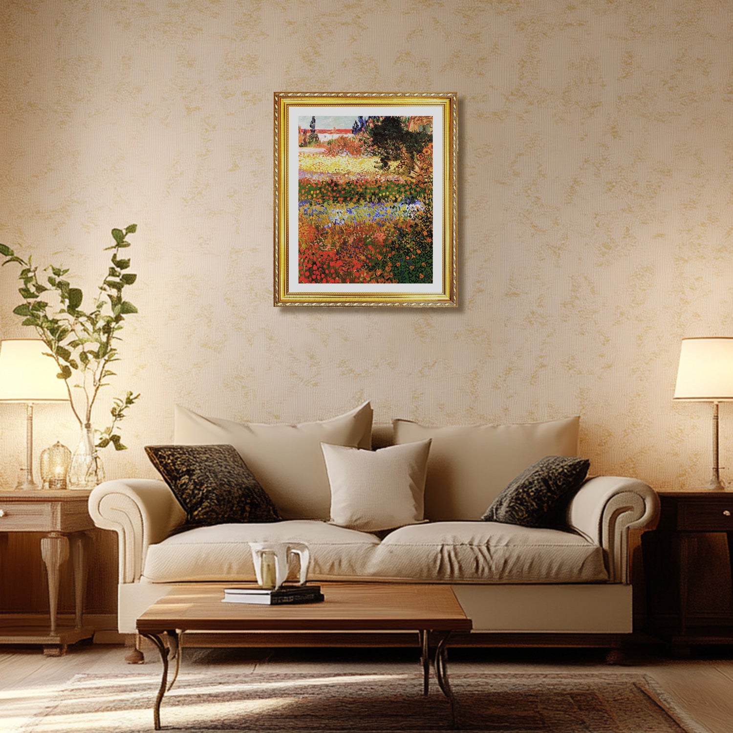 Vincent Van Gogh Flowering Garden Wall Art Van Gogh Poster