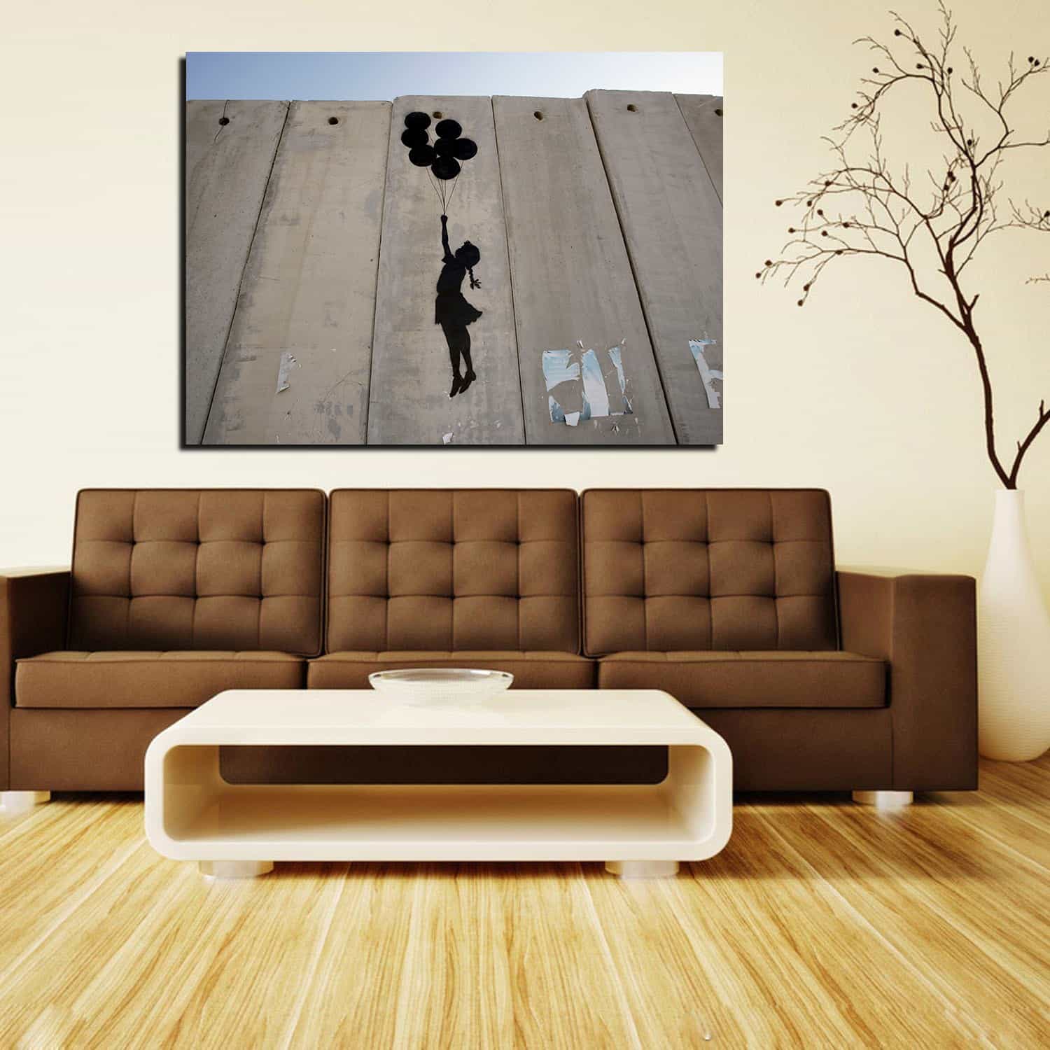 Flying Balloon Girl Canvas Art
