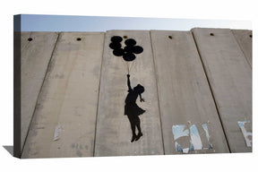 Flying Balloon Girl Canvas Art