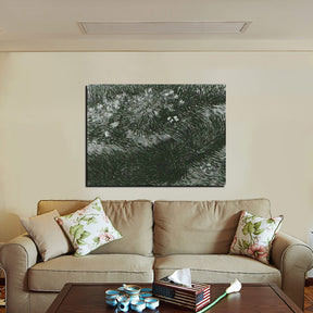 Grass and Butterflies Canvas Art