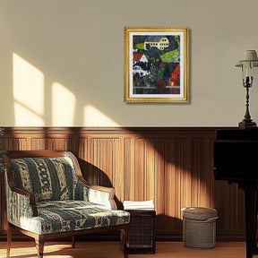 Gustav Klimt Wall Art Houses In Unterach On The Attersee Poster Framed Klimt Art