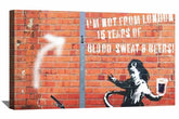 Hula Hoop Girl Canvas Art