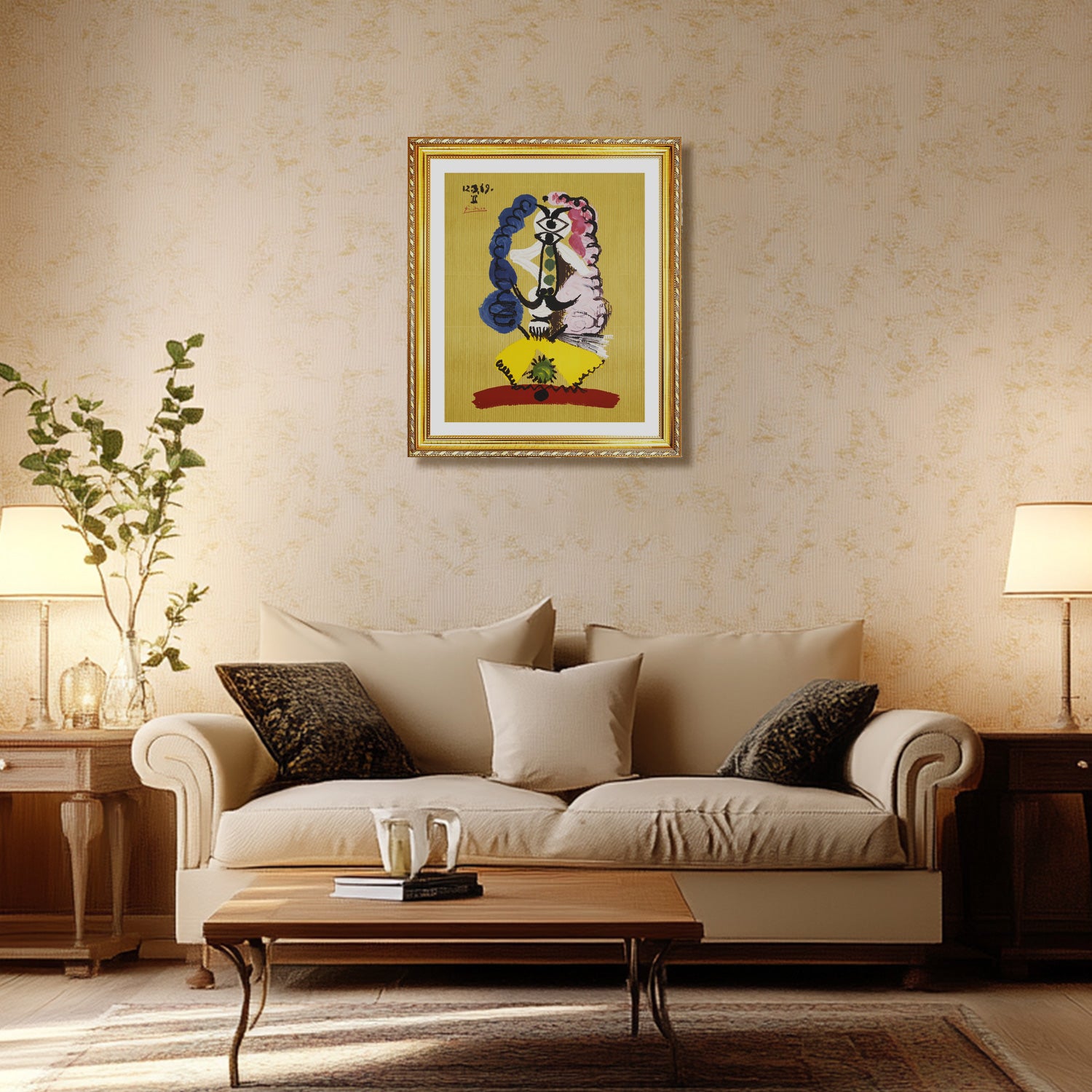 Pablo Picasso Wall Art Imaginary Portrait Poster Framed Art