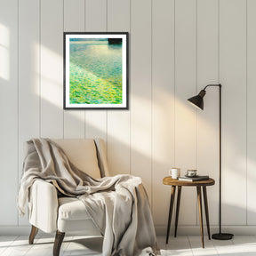 Gustav Klimt Wall Art Island On The Attersee Poster Framed Klimt Art