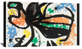 Signerad Med With Floral Seal Canvas Art