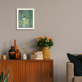 Gustav Klimt Wall Art Little House At The Attersee Poster Framed Klimt Art