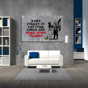 Make Some Trouble Canvas Art
