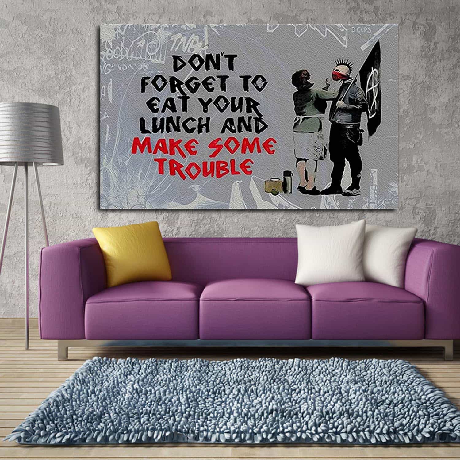 Make Some Trouble Canvas Art