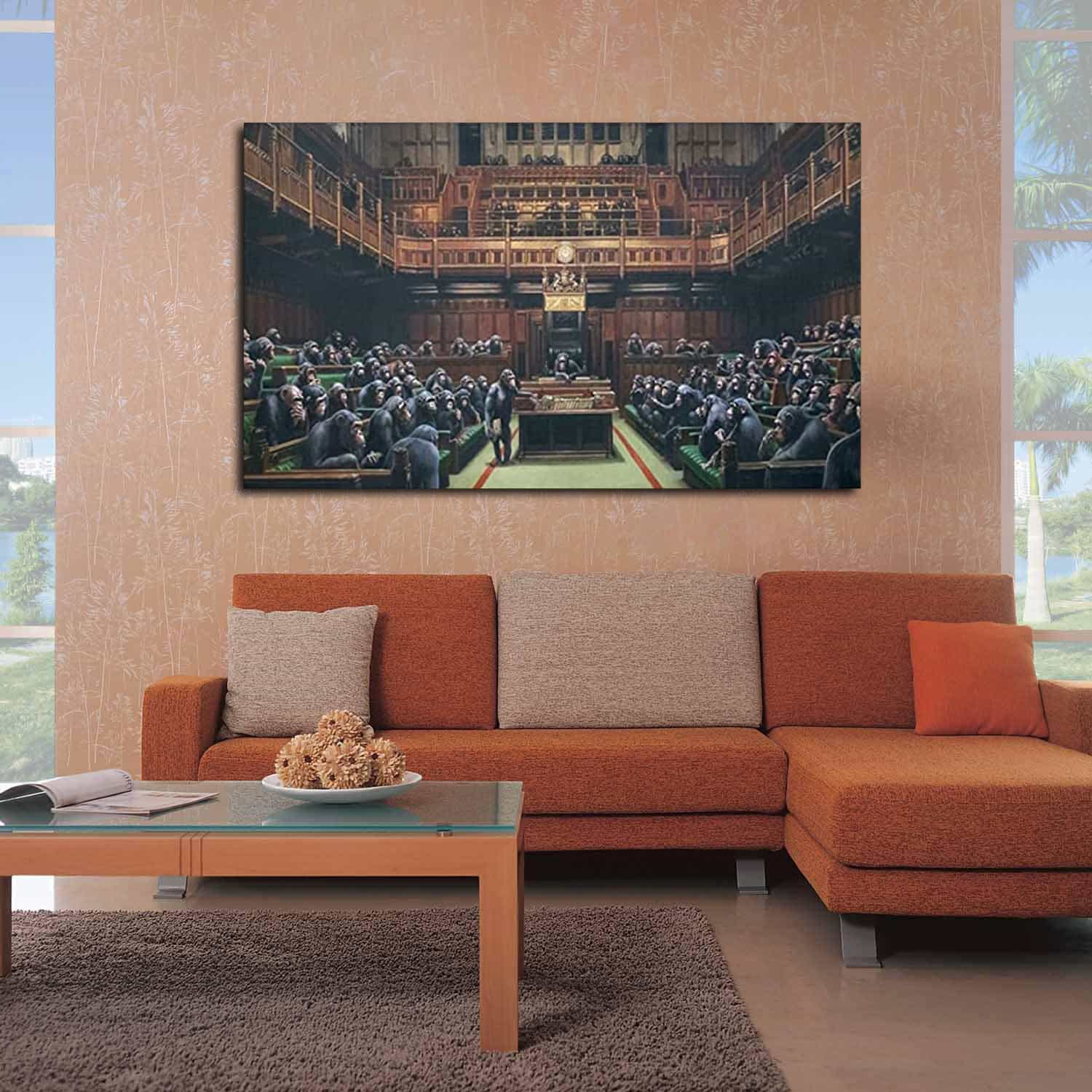 Monkey Parliament Canvas Art